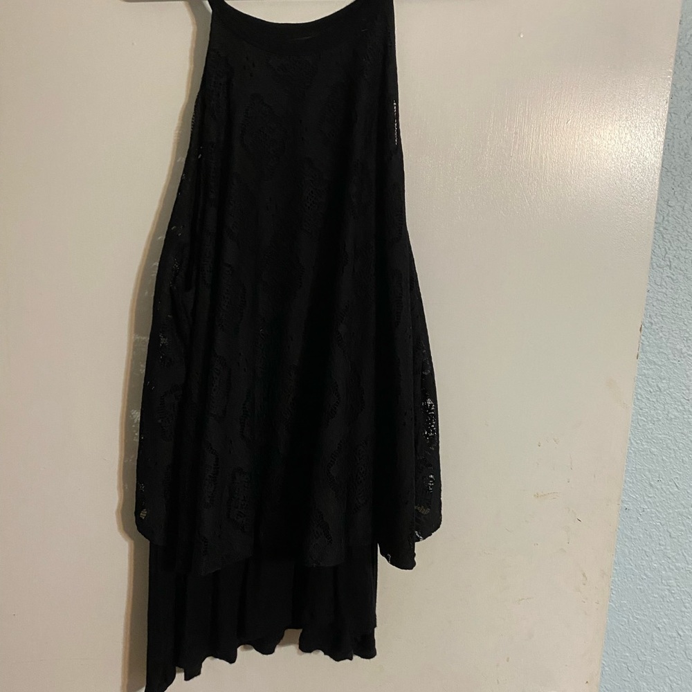 Crochet Double Layer Split Back Tank Top - image 3